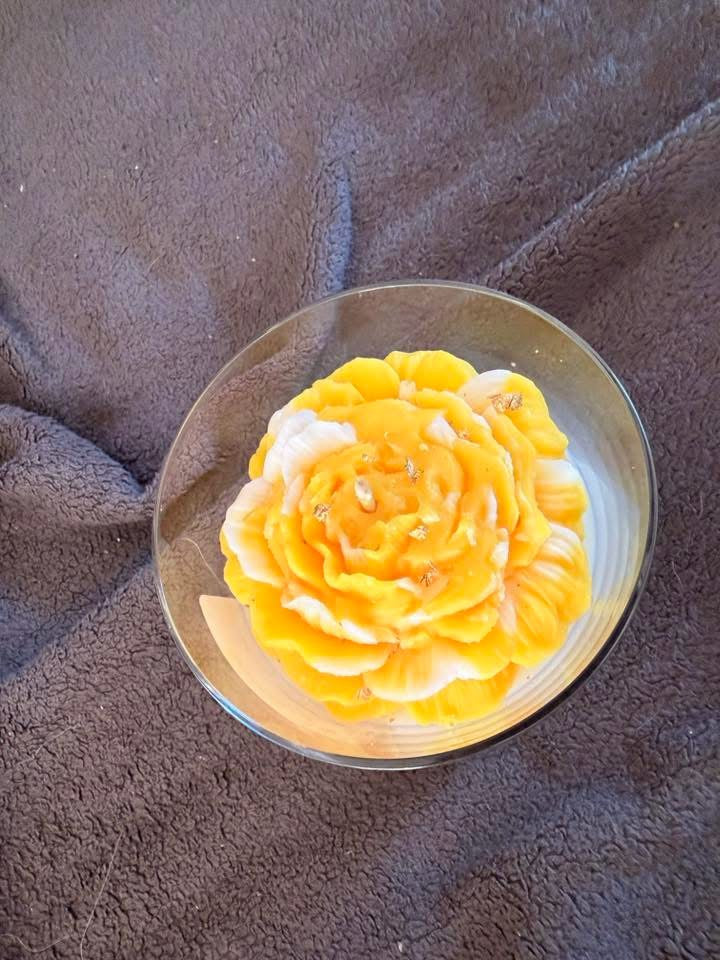 ✨ Bougie “Pivoine dorée – Pain d’épices” – Créasenteur ✨